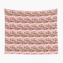 Kawaii Character Couples Tapestry