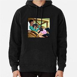 AFRO-ANIME illustration Interracial cupid   Pullover Hoodie