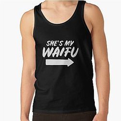 Mens Matching Couples Anime Boyfriend Shes My Waifu Shirt Tank Top