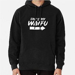 Mens Matching Couples Anime Boyfriend Shes My Waifu Shirt Pullover Hoodie