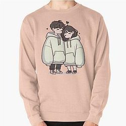 Cute Couples : a love story Pullover Sweatshirt