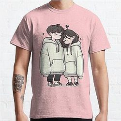 Cute Couples : a love story Classic T-Shirt