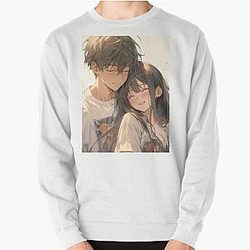 Romantic anime couples Pullover Sweatshirt