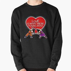 Love Fusion Super Saiyan Anime Manga Matching Shirt For Couples Pullover Sweatshirt