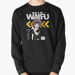 Shes My Waifu Hes My Senpai Anime Manga Couples Romantic Pullover Sweatshirt