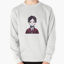 Gothic anime boy Pullover Sweatshirt