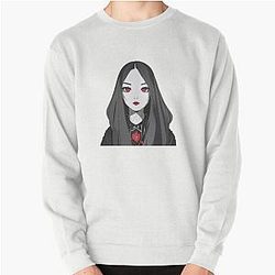 Gothic anime girl Pullover Sweatshirt