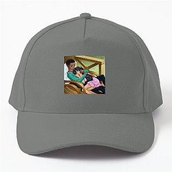 AFRO-ANIME illustration Interracial cupid   Baseball Cap