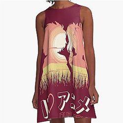 I love our Story Anime style Couple A-Line Dress