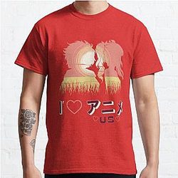 I love us Anime style Couple Classic T-Shirt