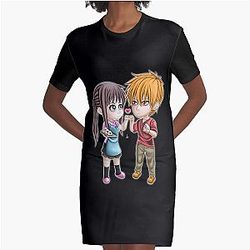 Anime OTP 3 Graphic T-Shirt Dress