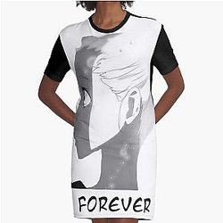 Together Forever Matching Anime Couples(FEMALE) Graphic T-Shirt Dress