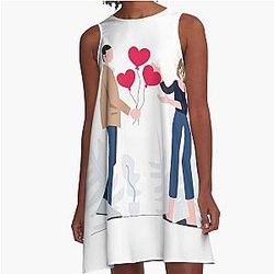 Valentine's couples  A-Line Dress