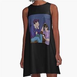 boy and girl ( anime )  A-Line Dress