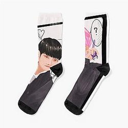 Ateez hyungline couples manga anime highschool boys sticker T-shirt posters fanart kpop Socks