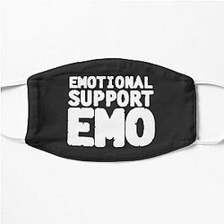 Emotional Support Emo Shirt Design Funny Cute Couples Hoodie Flat Mask