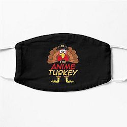 The Anime Turkey Thanksgiving Family Matching Outfits Group Attire Flat Mask
