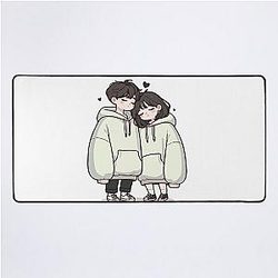 Cute Couples : a love story Desk Mat