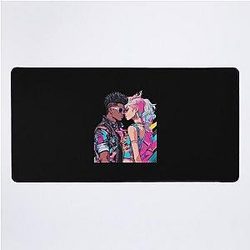 Anime Interracial Love Desk Mat