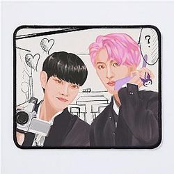 Ateez hyungline couples manga anime highschool boys sticker T-shirt posters fanart kpop Mouse Pad