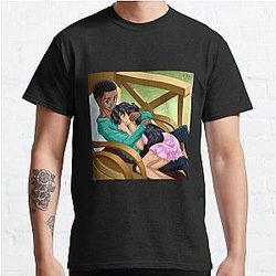 AFRO-ANIME illustration Interracial cupid   Classic T-Shirt