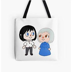 Anime couples: Howl and Sophie All Over Print Tote Bag