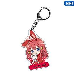 Quintuplets Quintessential Keychain Japanese Animated Cartoon Go-Toubun No Hanayome AT2302 Official Merch