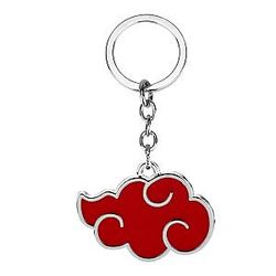 Red Cloud Akatsuki Uchiha Itachi Pendant Keychain Logo Keychain Car Accessories AT2302 Official Merch