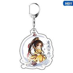 Acrylic Face Cartoon Figure Mo Dao Zu Shi Cosplay Key Pendant Double Keyring AT2302 Official Merch