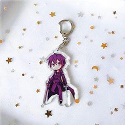 Sword Art Online Key Chain Acrylic Animated Kazuto Sao Kirito Asuna Kirigaya Key AT2302 Official Merch