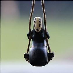 Swing Away Without Male Face Animated Key Chain Peripheral Rubber Doll Car Rearview AT2302 Official Merch