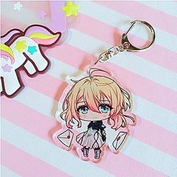 The Cartoon Figure Violeta Evergarden Acrylic Key Chain Pendant Gift Keychain Memory AT2302 Official Merch