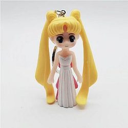 Sailor Moon Key Chain Cute Pvc Tsukino Usagi Key Action Figure Toy Dolls Kids AT2302 Official Merch