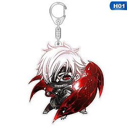 Tokyo Ghoul Ken Kaneki Key Chain Acrylic Pendant Animated Cartoon Accessories AT2302 Official Merch
