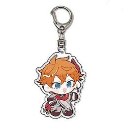 Genshin Impact Tartaglia Cosplay Cute Mini Version Anime Acrylic Keychain For Car Bag G Shaped Buckle Official Merch