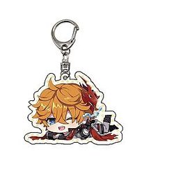 Genshin Impact Tartaglia Anime Acrylic Keychains Accessories Car Bag Pendant Key Ring Cosplay Cute Gifts Official Merch
