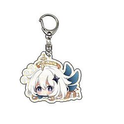 Genshin Impact Paimon Anime Acrylic Keychains Accessories Car Bag Pendant Key Ring Cosplay Cute Gifts Official Merch