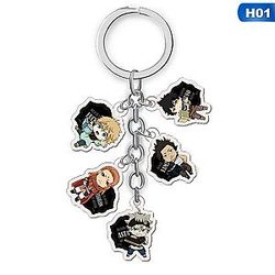 Animated Black Clover Keychain Cartoon Figure Key Chains Drive The Fork Keychain Best AT2302 Official Merch