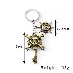 Animated A Piece Of Fruit Key Figure Of The Devil Japanese Straw Hat Hanging Holder Chaveiro AT2302 Official Merch