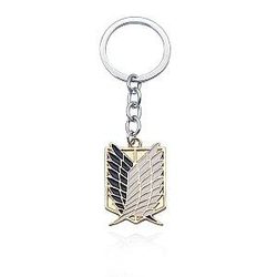 Animated Film Key Attack On Titan Wings Of Liberty Square Badge Keychains AT2302 Official Merch