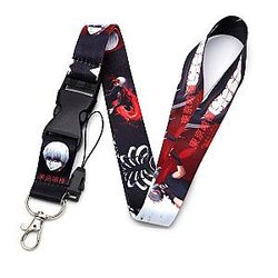 Anime Tokyo Ghoul Holder Lanyard Id Watercolor Ribbons Phone Support Plate Hang AT2302 Official Merch
