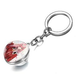 Darling Keychain Anime Cartoon Franxx Figures 02 Zero Two Double Glazed Side AT2302 Official Merch