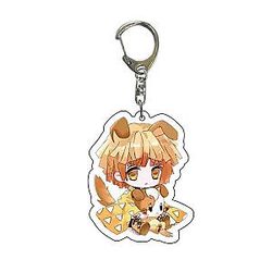 Demon Slayer Key Brinco Ghost Print Cosplay Keychains Kamado Tanjirou AT2302 Official Merch
