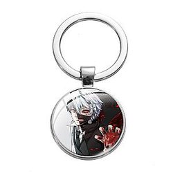 Face Keychain Kaneki Tokyo Ghoul Ken Split Crystal Cabochon Beautiful Arts AT2302 Official Merch