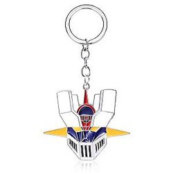 Hot Animated Mazinger Z Ufo Robot Grendizer Metal Keychains Logo Pendants Choker Car AT2302 Official Merch