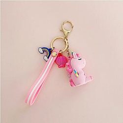 I Pony Unicorn Of The Rainbow Animated Pvc Animal Bags Unicorn Keychain The Male And Female Teen AT2302 Official Merch