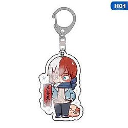 Hero Academy Keychains Cute Japanese Anime Cartoon Transparent Acrylic Keychain Bag AT2302 Official Merch