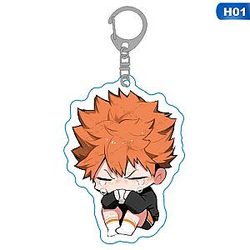 Japan Keychains Haikyuu Lively Animated Haikyuu !! Acrylic Elegant Key Ring Key Cosplay AT2302 Official Merch