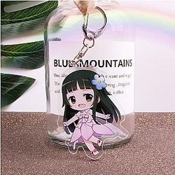 Jewelry Cartoon Figure Sword Art Online Asuna Krito Acrylic Key Chain Pendant AT2302 Official Merch