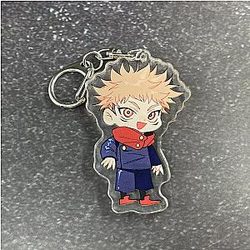 Jujutsu Kaisen Gojou Satoru Ryoumen Sukuna Itadori Yuuji Two Sides Keychain AT2302 Official Merch